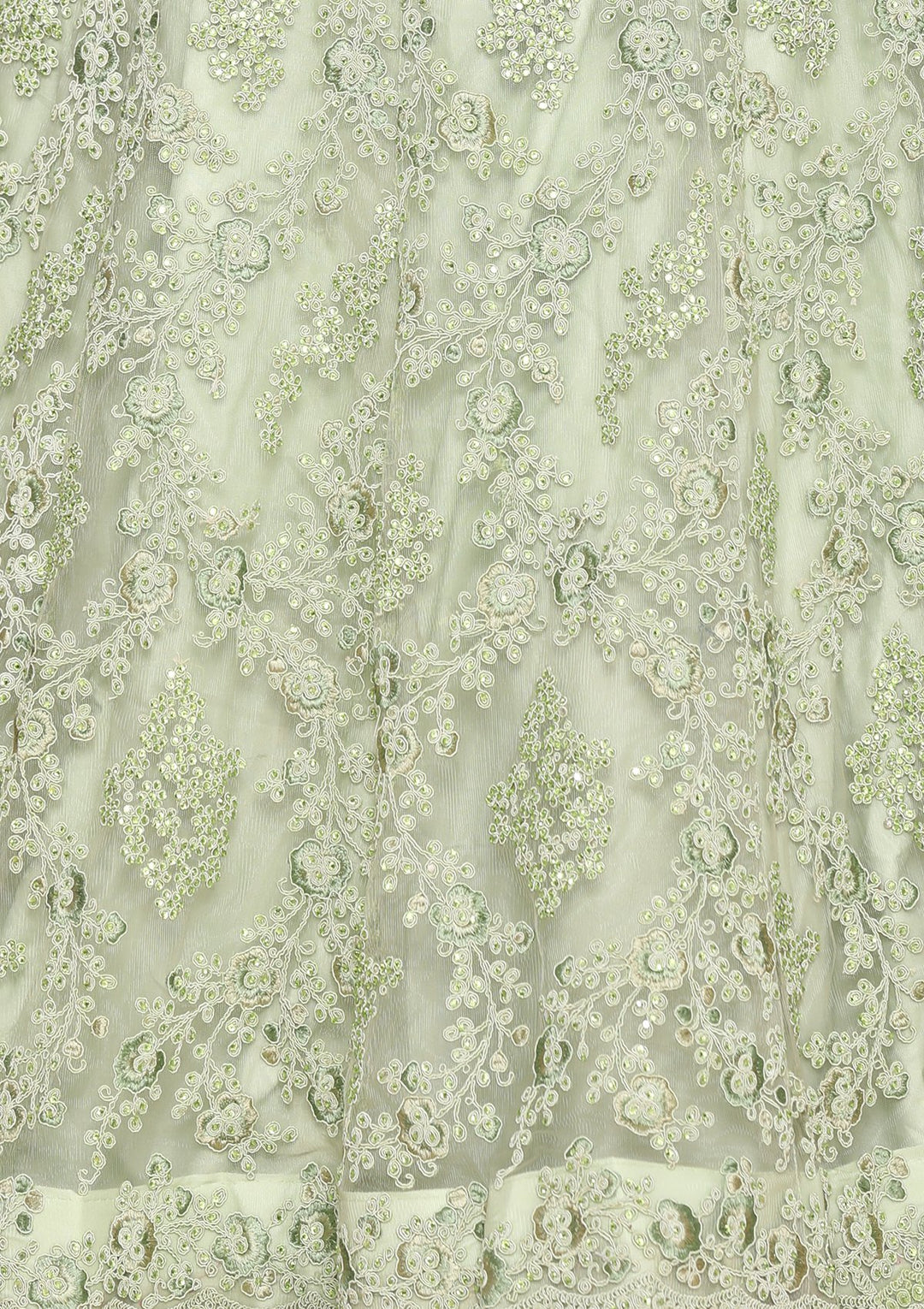 Pista Green Thread Work Designer Lehenga-Koskii