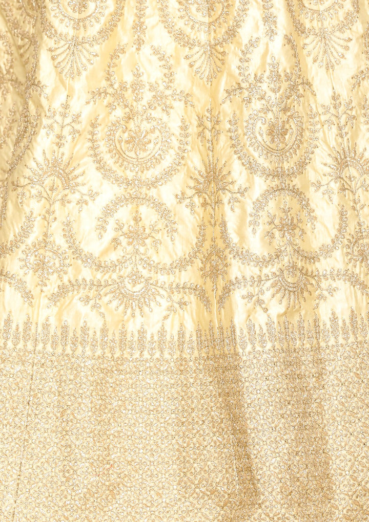 Gold Zari work Designer Lehenga-Koskii