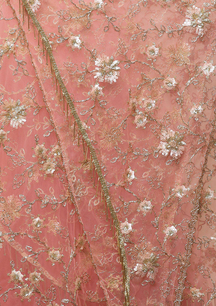 Koskii Pink Lehenga-Koskii