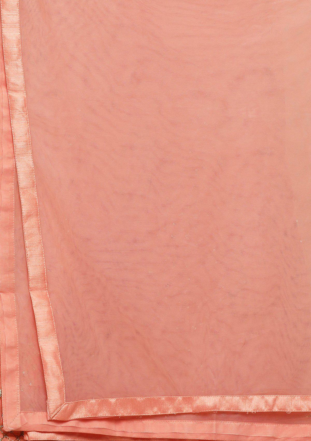 Peach Zari Work Silk Designer Lehenga-Koskii