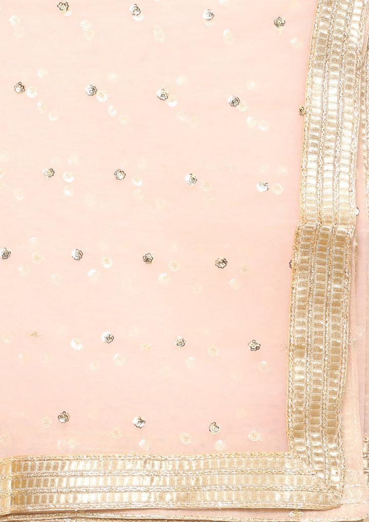 Pink Banarasi Silk Designer Lehenga-Koskii