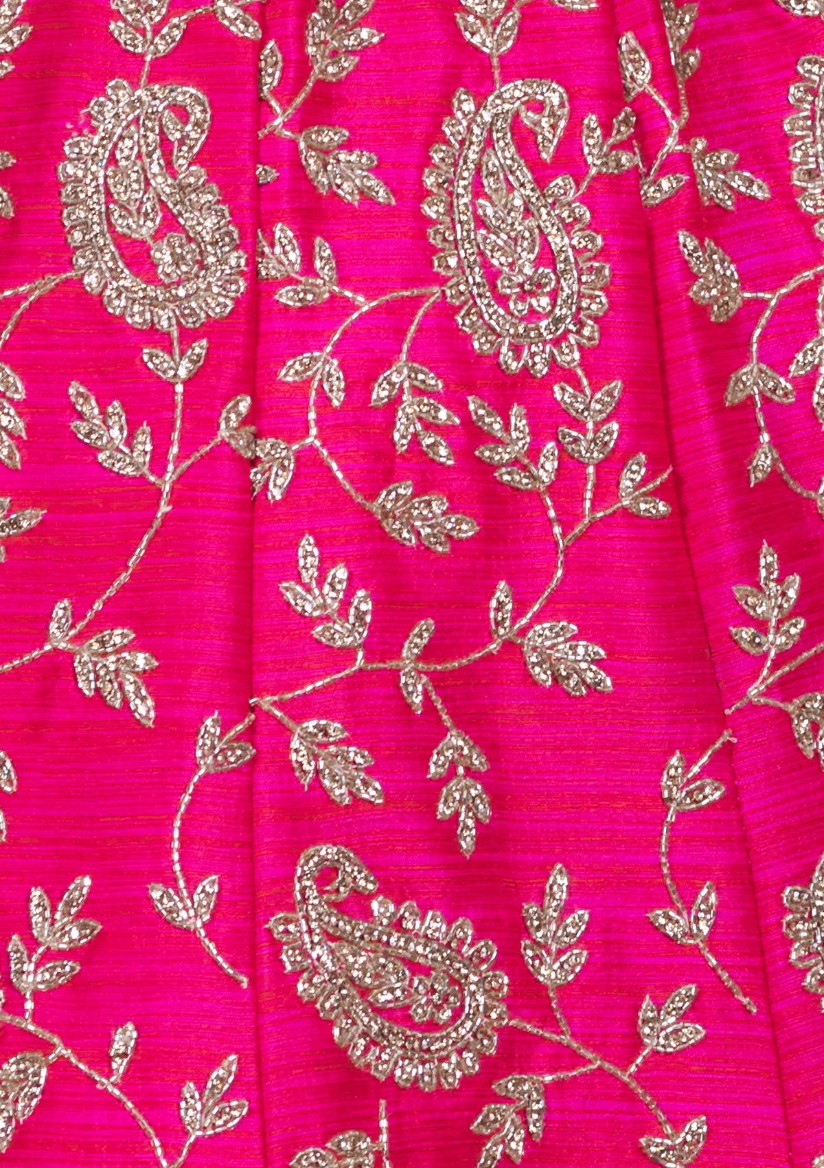 Koskii Pink Silk Designer Bridal Lehenga-Koskii