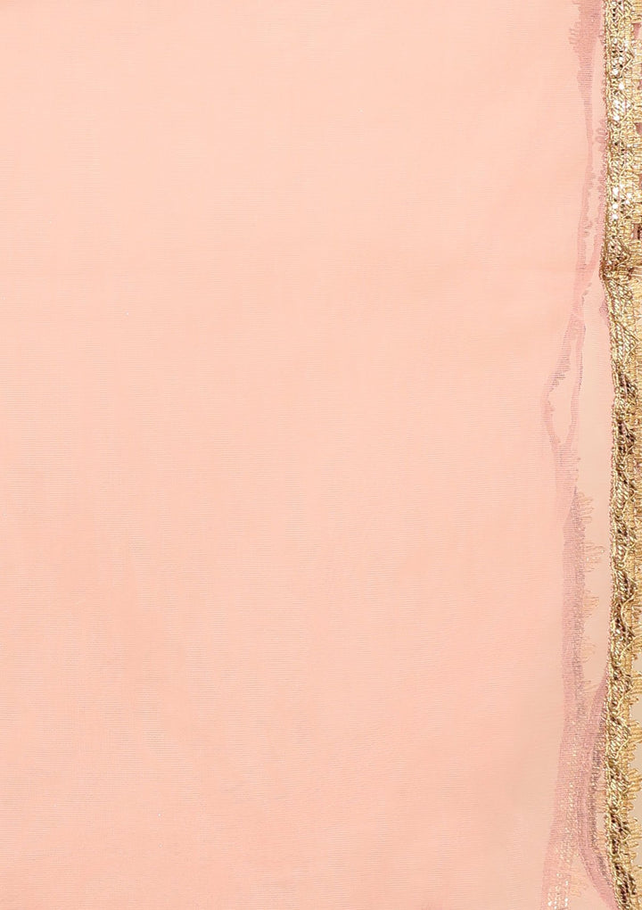 Pink Cutdana Net Designer Lehenga-Koskii