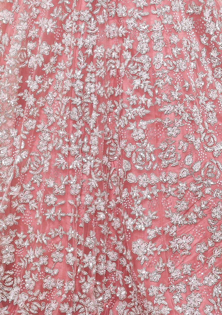 Koskii Pink Bridal Lehenga-Koskii
