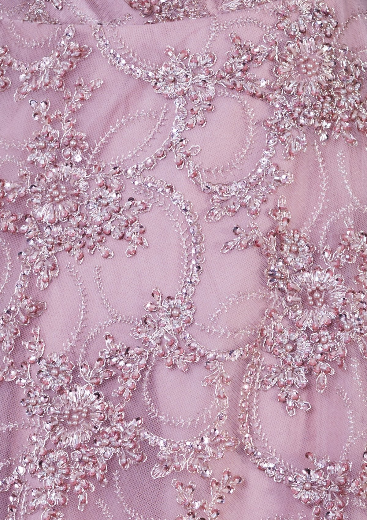 Pink Cutdana Work Designer Gown-Koskii