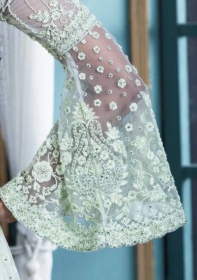 Koskii Pista Green Indo-Western Casual Gown-Koskii