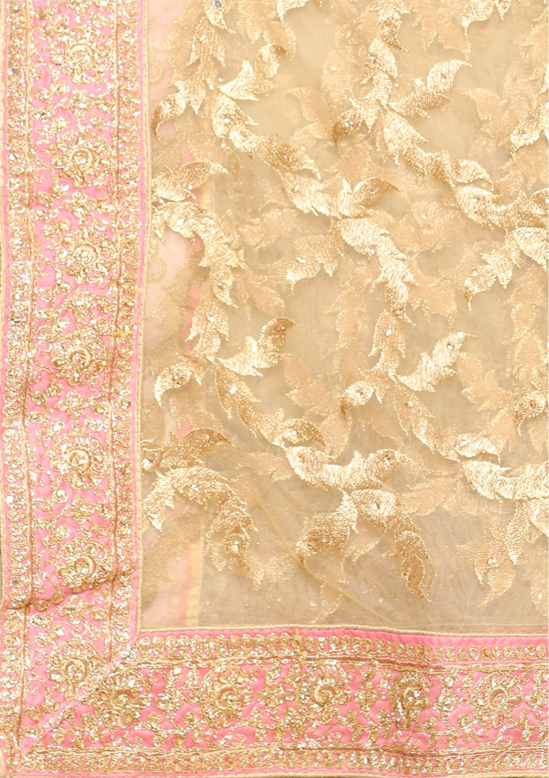 Pink and gold designer salwar suit-Koskii