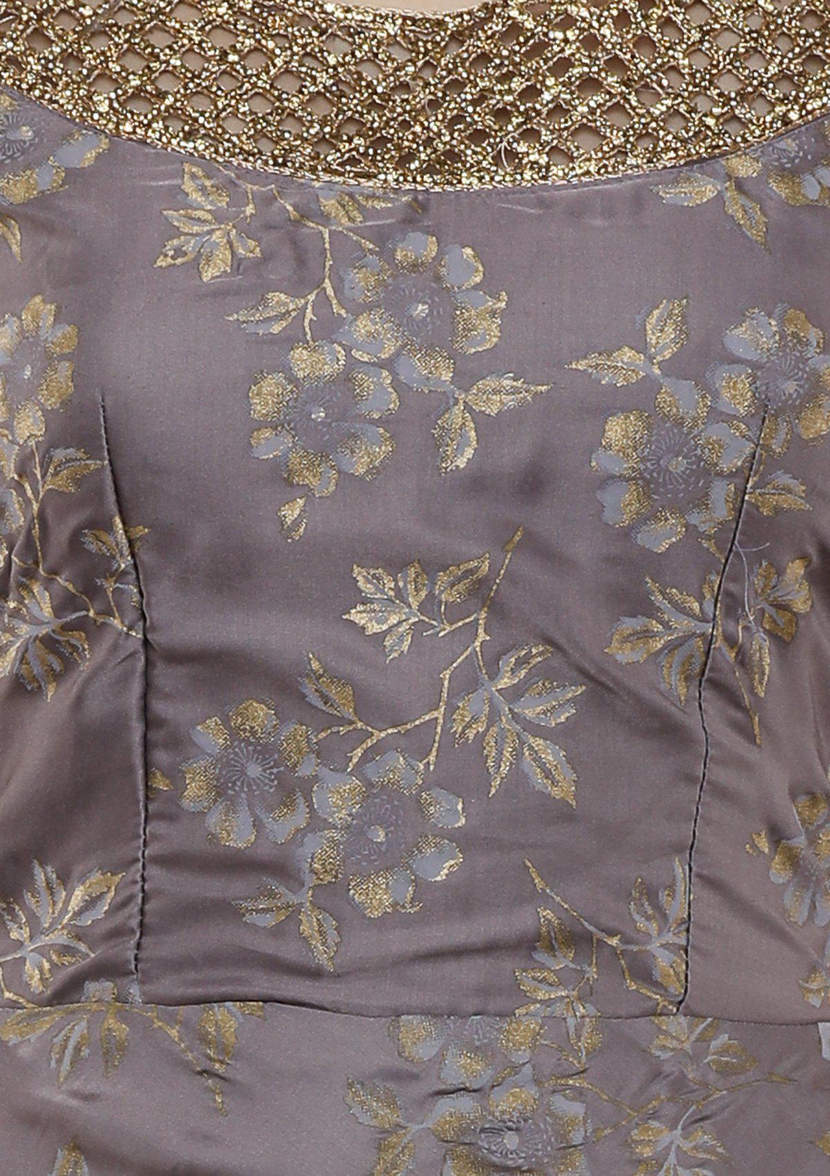 Lavender Cutwork Designer Gown-Koskii