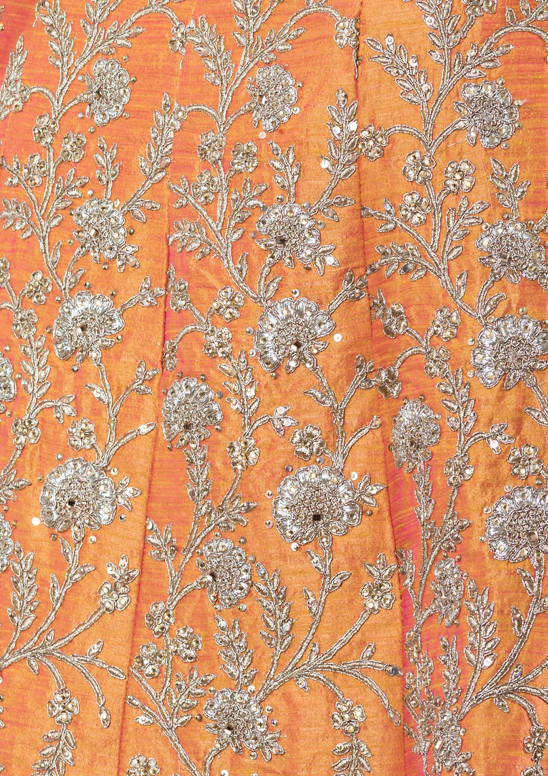 Mustard Yellow Stone Work Silk Designer Lehenga-Koskii