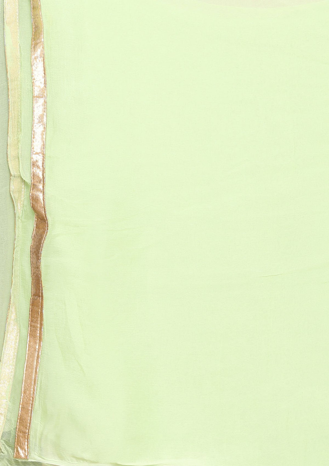 Light Green Thread Work Net Designer Sharara-Koskii