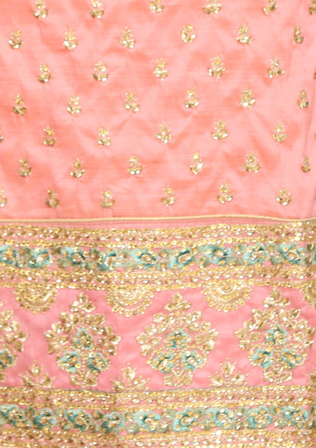Pink Thread Work Raw Silk Designer Salwar Suit-Koskii
