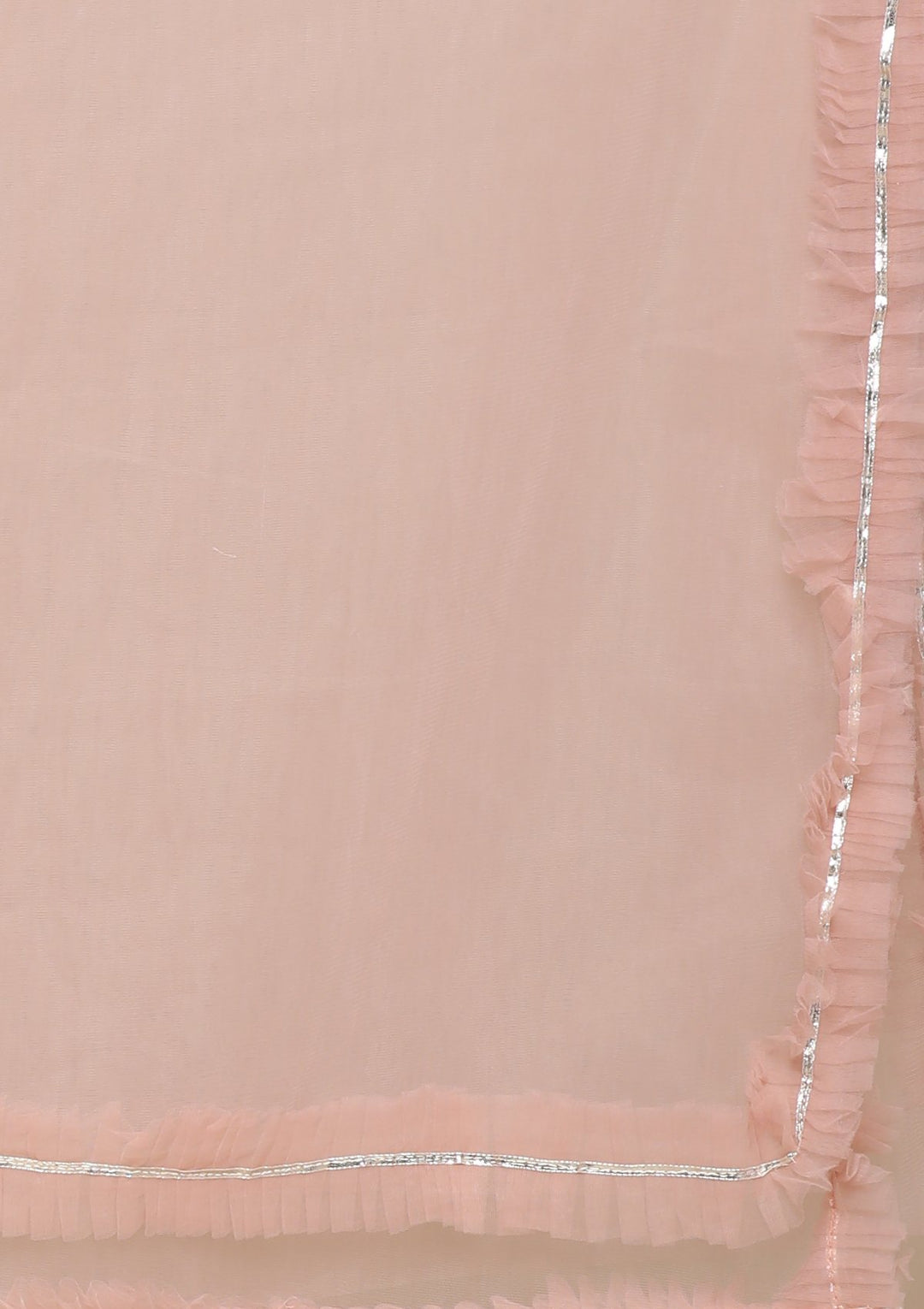 Peach Pink Zardozi Work Brocade Designer Lehenga-Koskii
