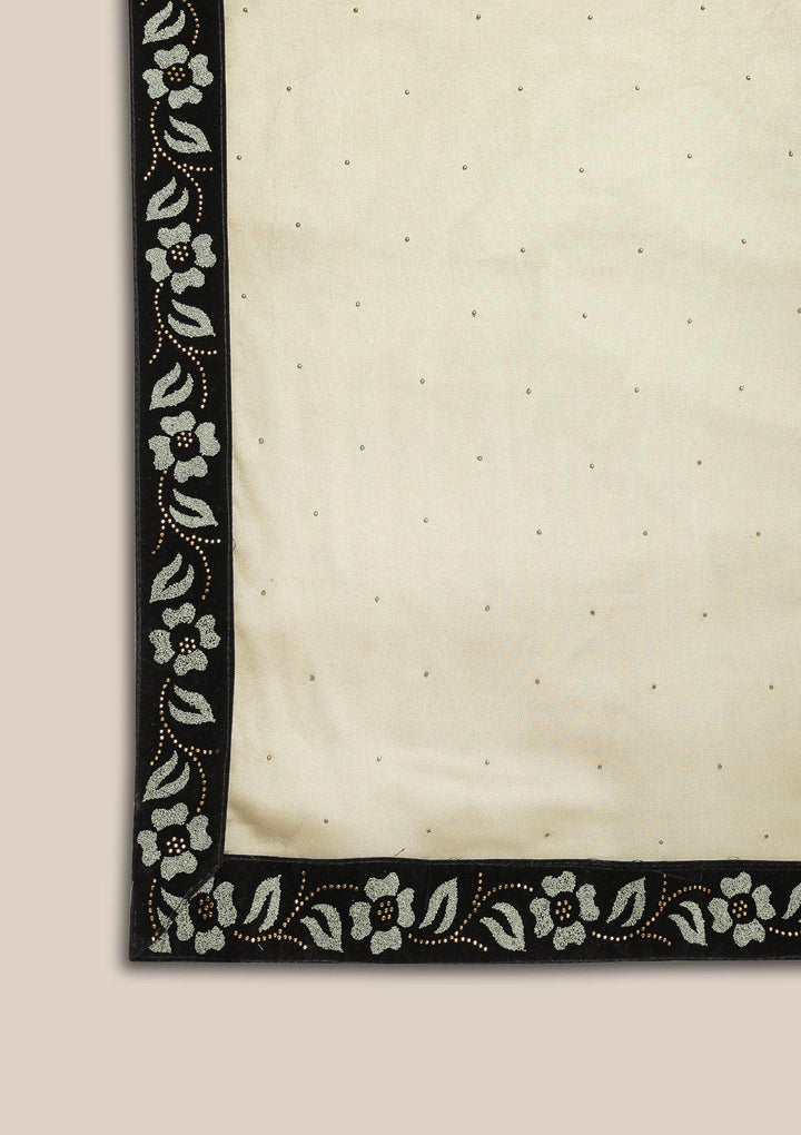 Pista Green Swarovski Georgette Designer Saree-Koskii