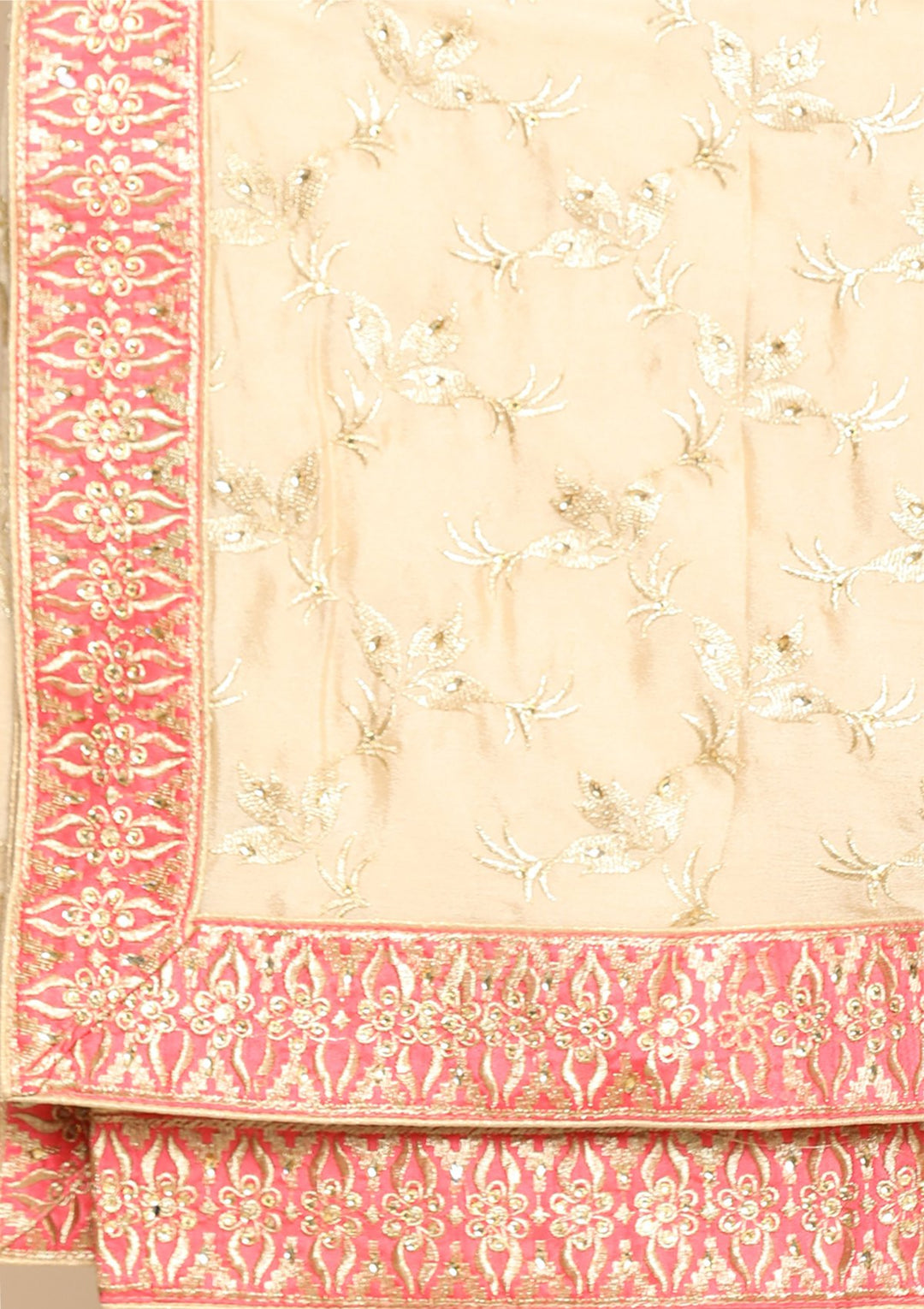 pink and beige designer salwar suit-Koskii