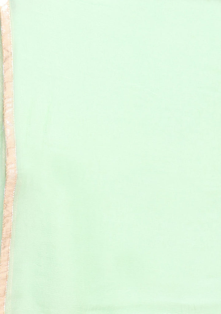 Pista Green Thread Work Designer Salwar Suit-Koskii