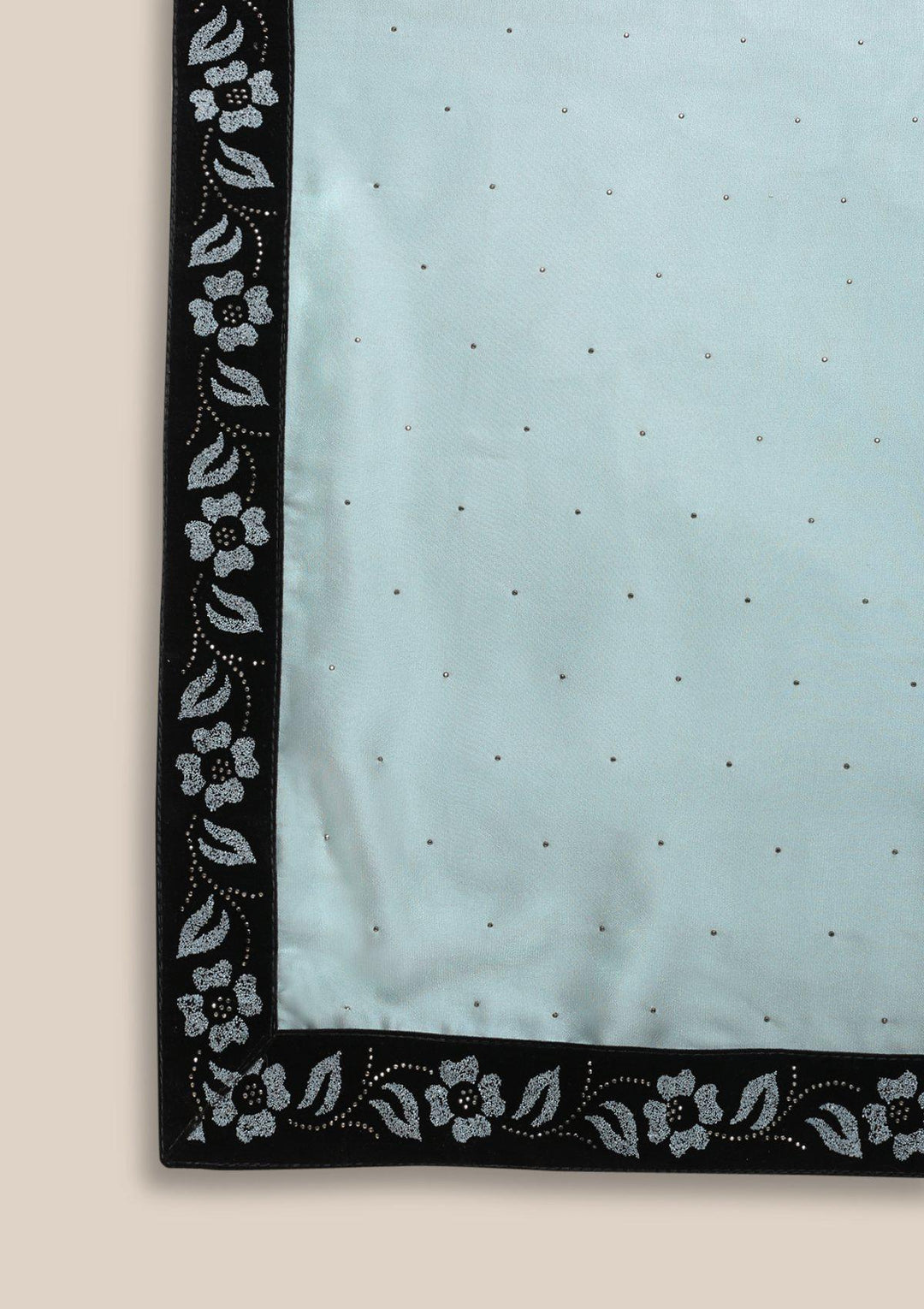 Sea Green Swarovski Georgette Designer Saree-Koskii