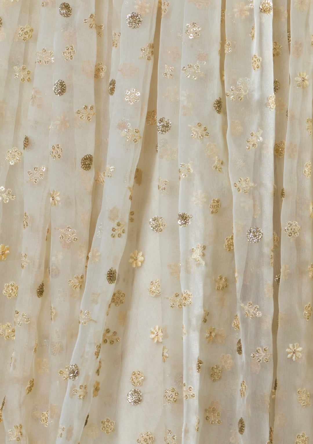 Yellow Embellished Net Designer Lehenga-Koskii