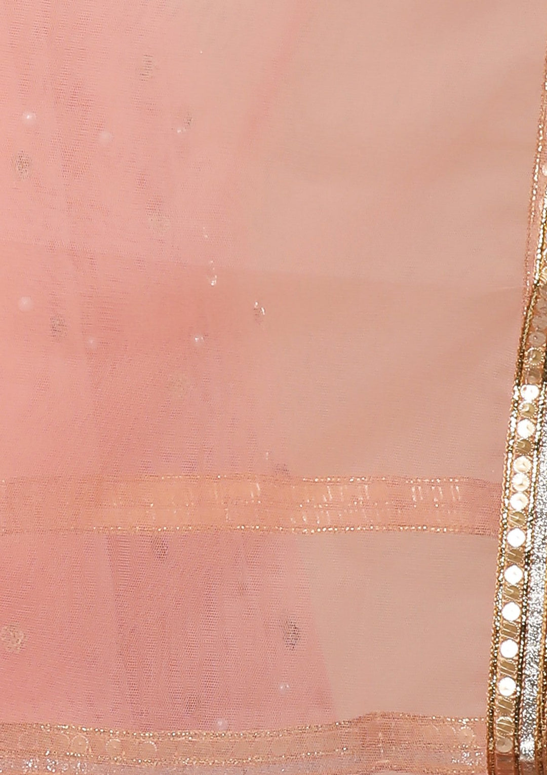 Peach Zardozi Tassles Net Designer Lehenga-Koskii