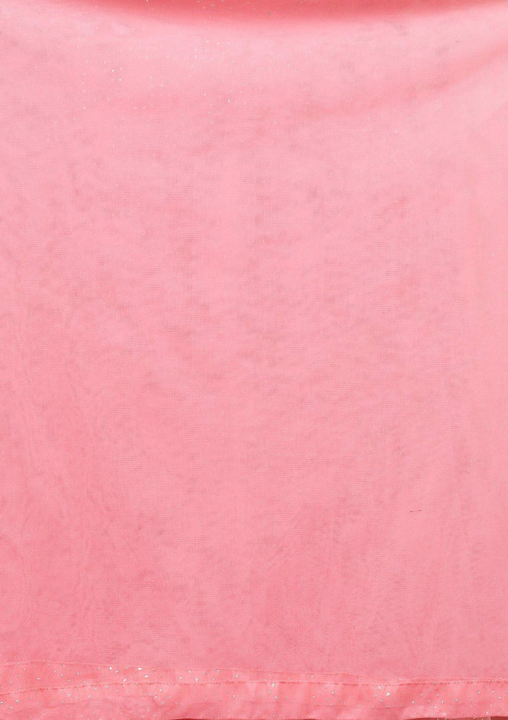 Light Pink Cutdana Work Silk Designer Lehenga-Koskii