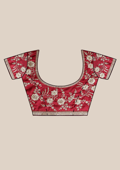 Mehendi Zariwork Art Silk Designer Saree-Koskii