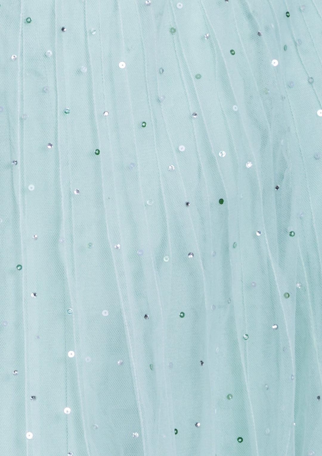 Sea Green Embellished Net Designer Lehenga-Koskii