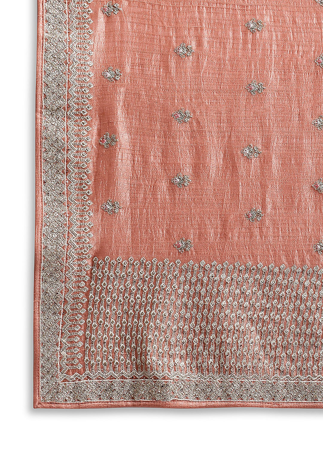 Maroon Zariwork Rawsilk Designer Gown-Koskii