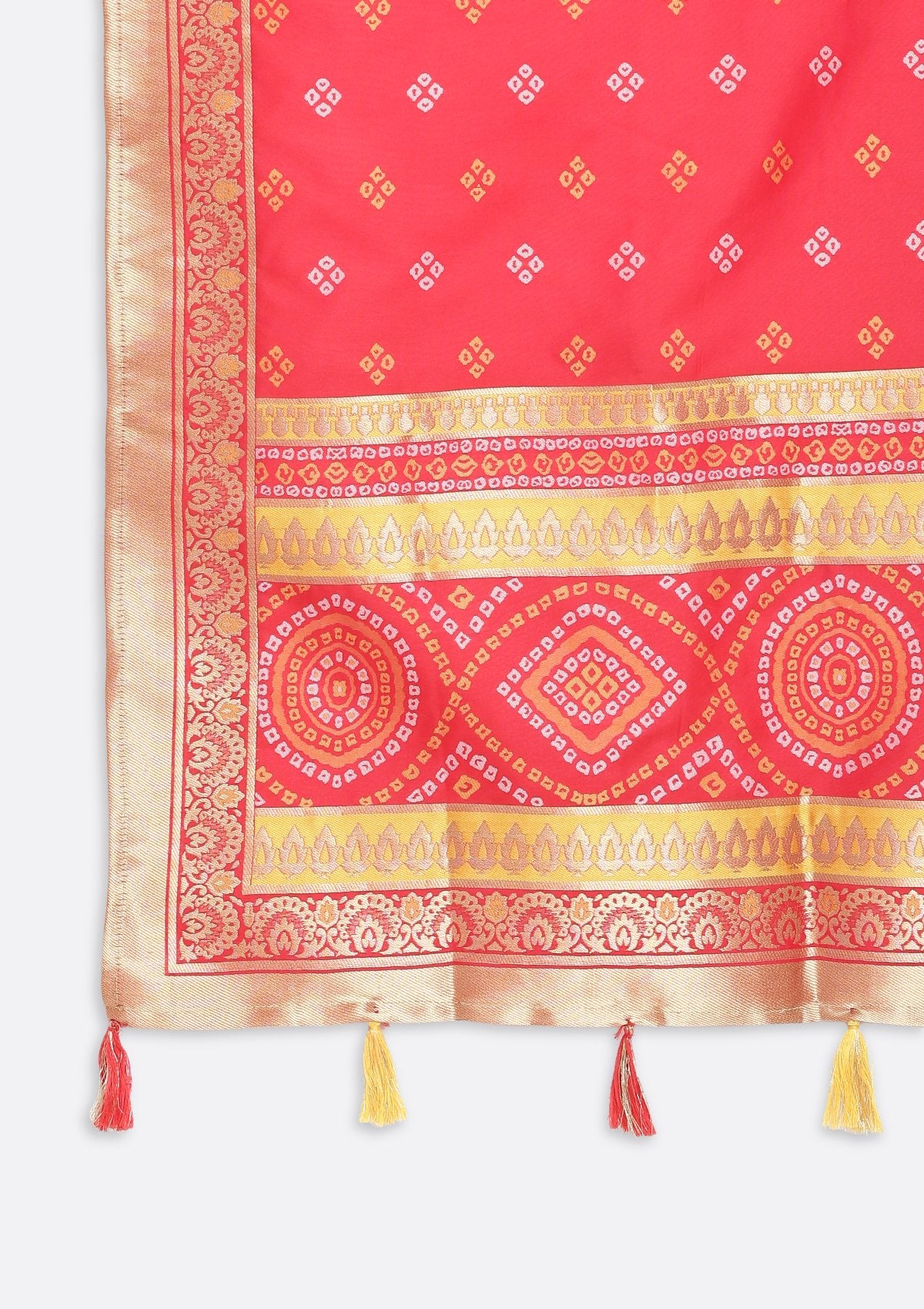 Red Sequins Art Silk Designer Gown - koskii
