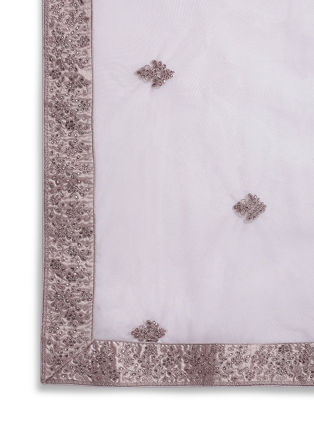 Mauve Thread Work Net Designer Lehenga-Koskii