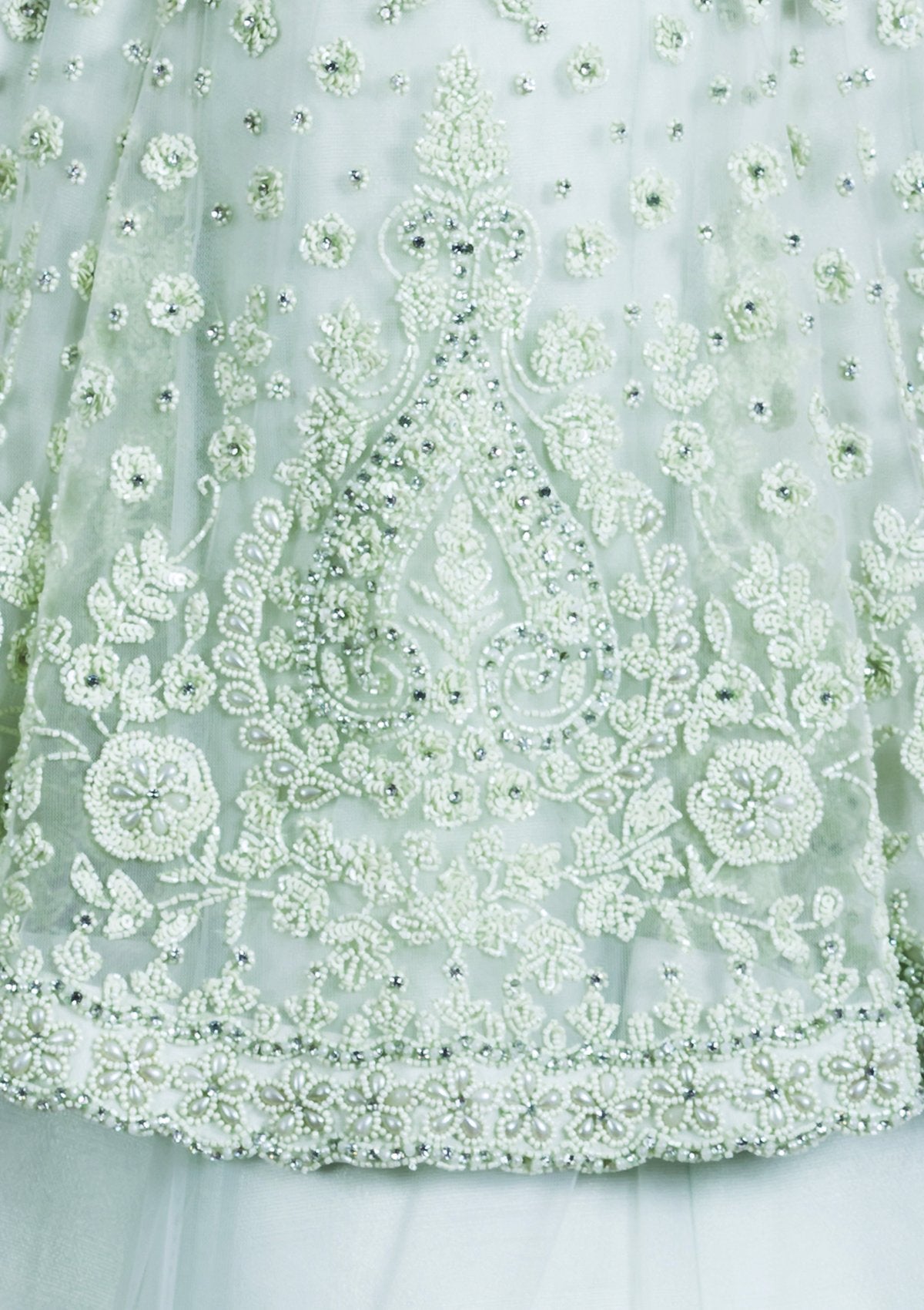 Koskii Pista Green Indo-Western Casual Gown-Koskii