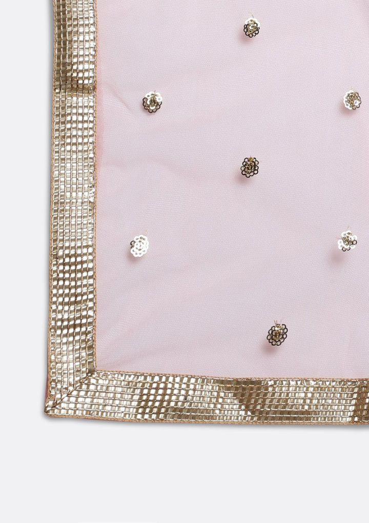 Pista Green Cutdana Net Designer Lehenga-Koskii