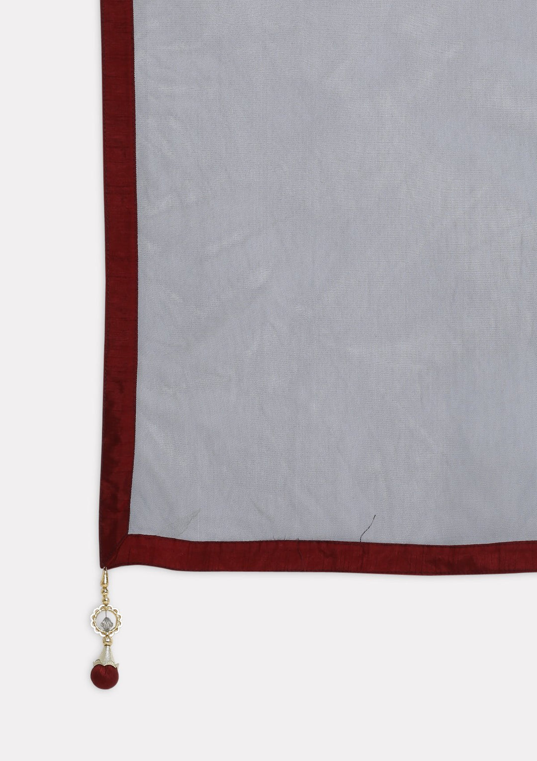 Maroon and Black Cutdana Rawsilk Designer Lehenga-Koskii