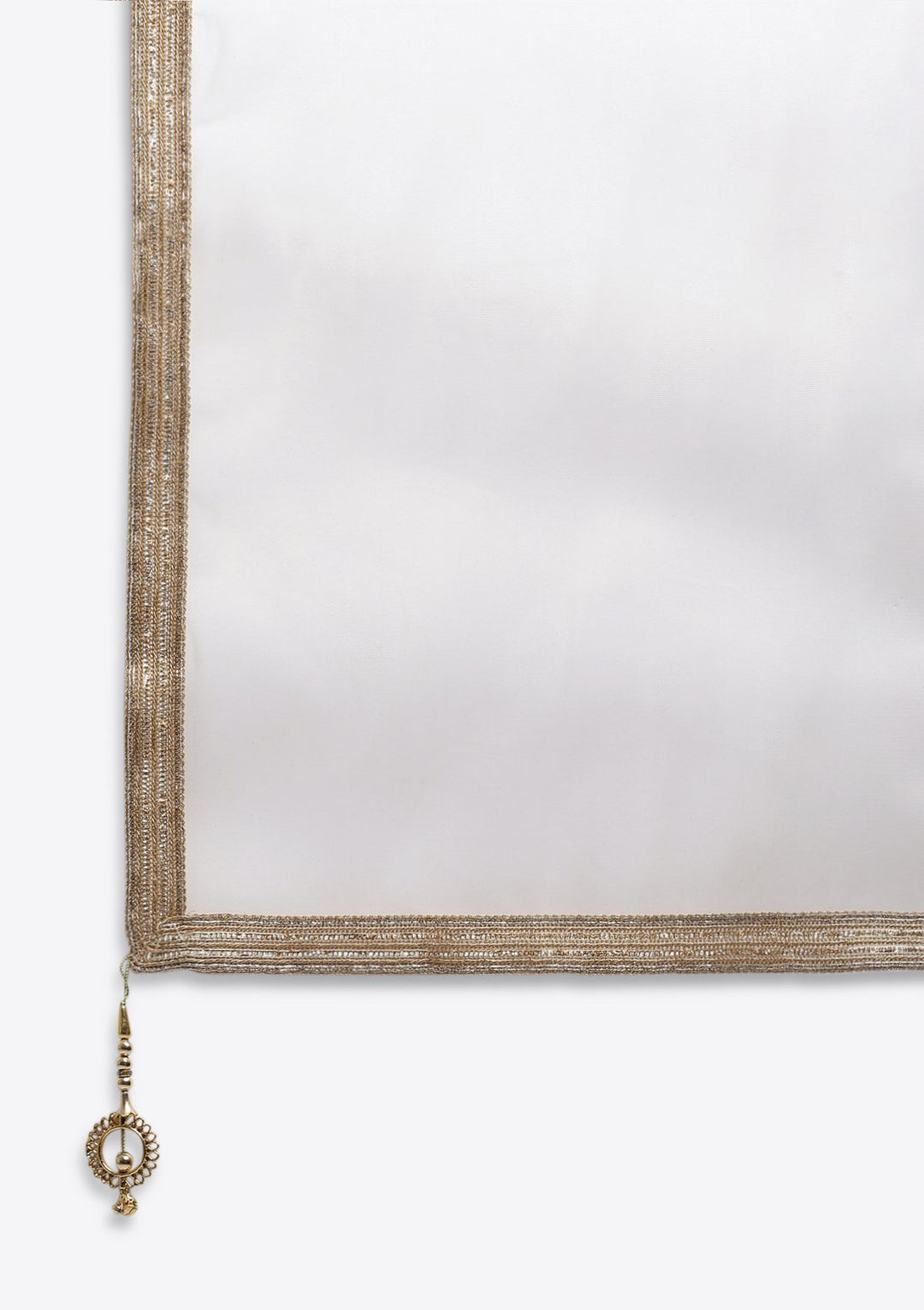 Beige Sequins Net Designer Lehenga-Koskii