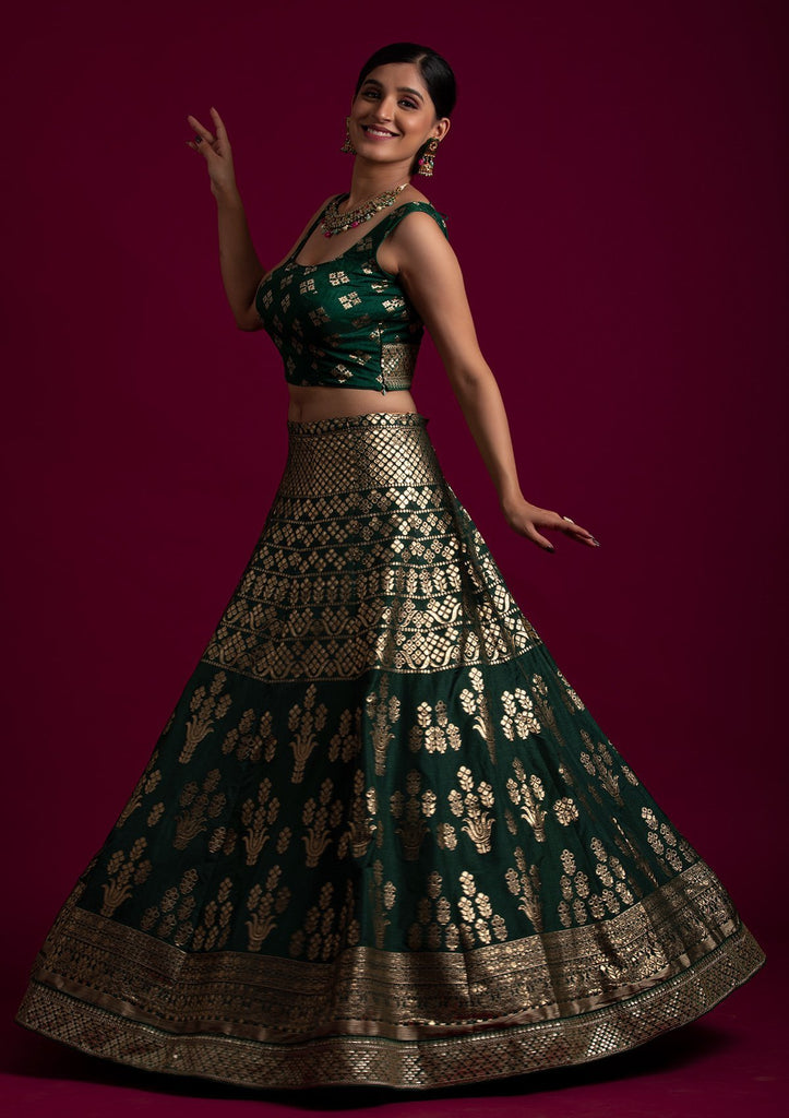 RE Bottle Green Sequence Work Designer Lehenga Choli Latest Lehengas New In  Indian | forum.iktva.sa