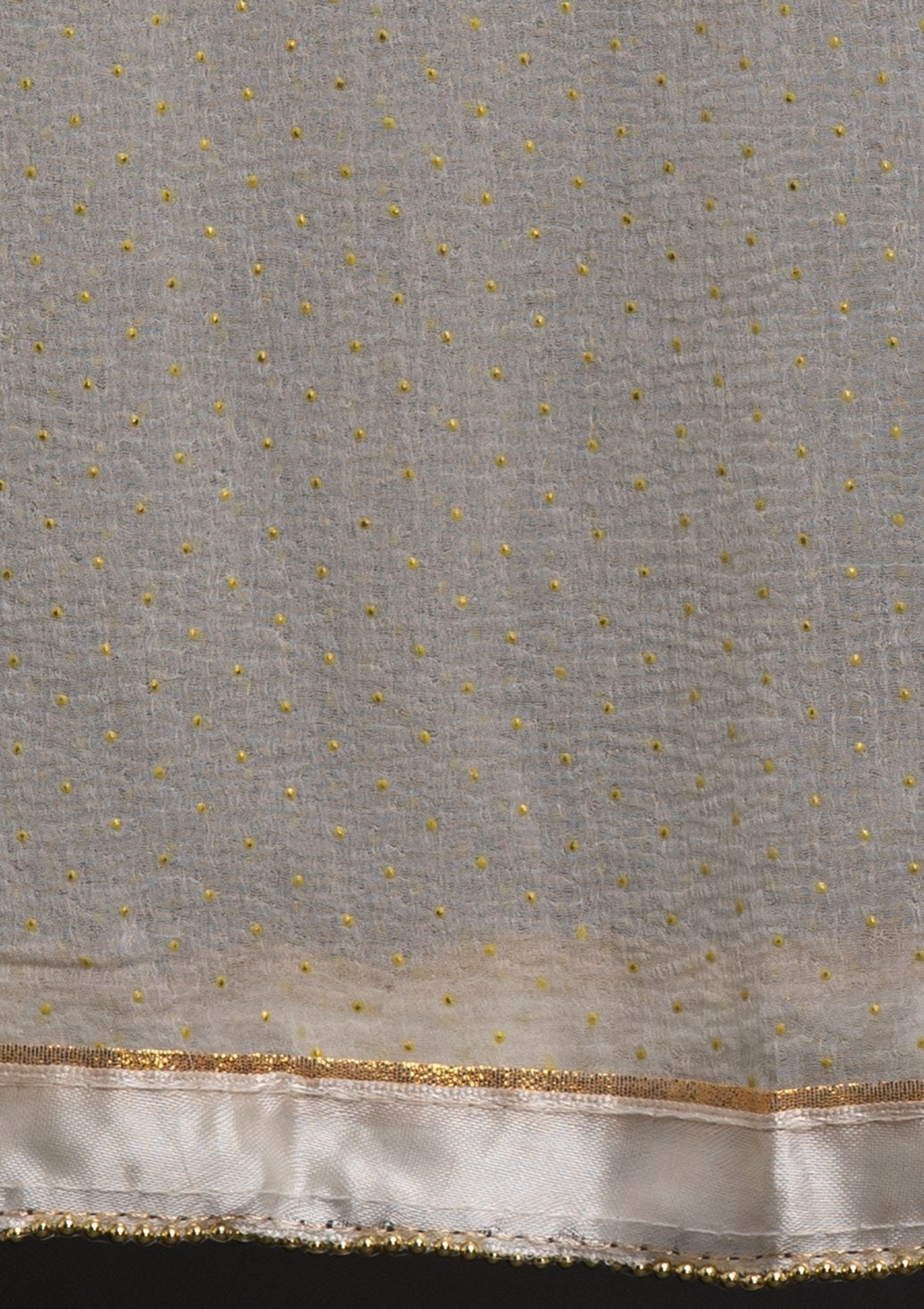 Cream Sequins Georgette Designer Salwar Suit - koskii