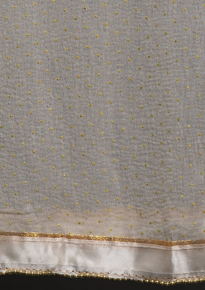 Cream Sequins Georgette Designer Salwar Suit - koskii