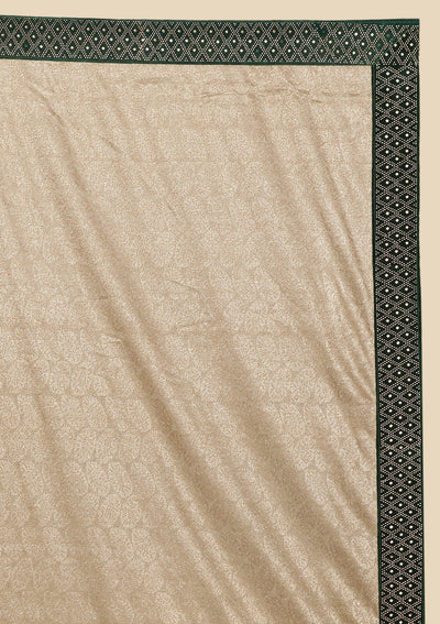 Gold Swarovski Net Designer Saree - koskii