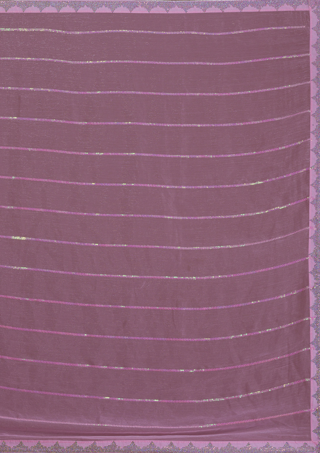 Baby Pink Sequins Shimmer Saree-Koskii