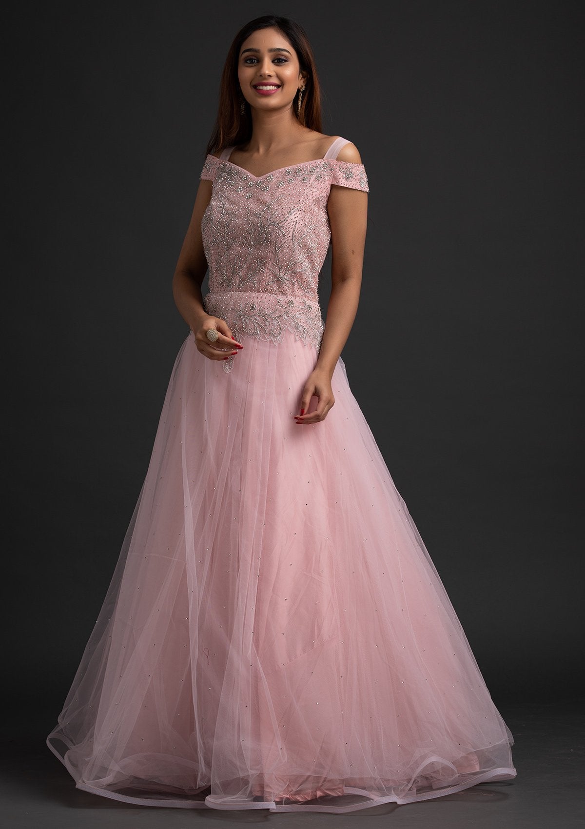 Fluffy Pink Dress Ball Gowns | Tulle Ball Gown Straps | Pink Dress Ball Gown  Tulle - Evening Dresses - Aliexpress