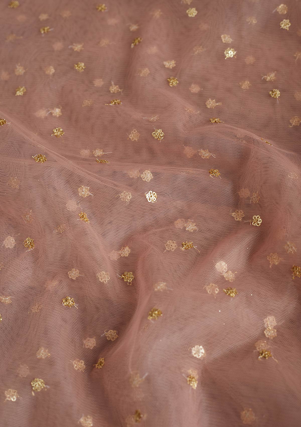 Baby Pink Zariwork Net Readymade Dupatta-Koskii