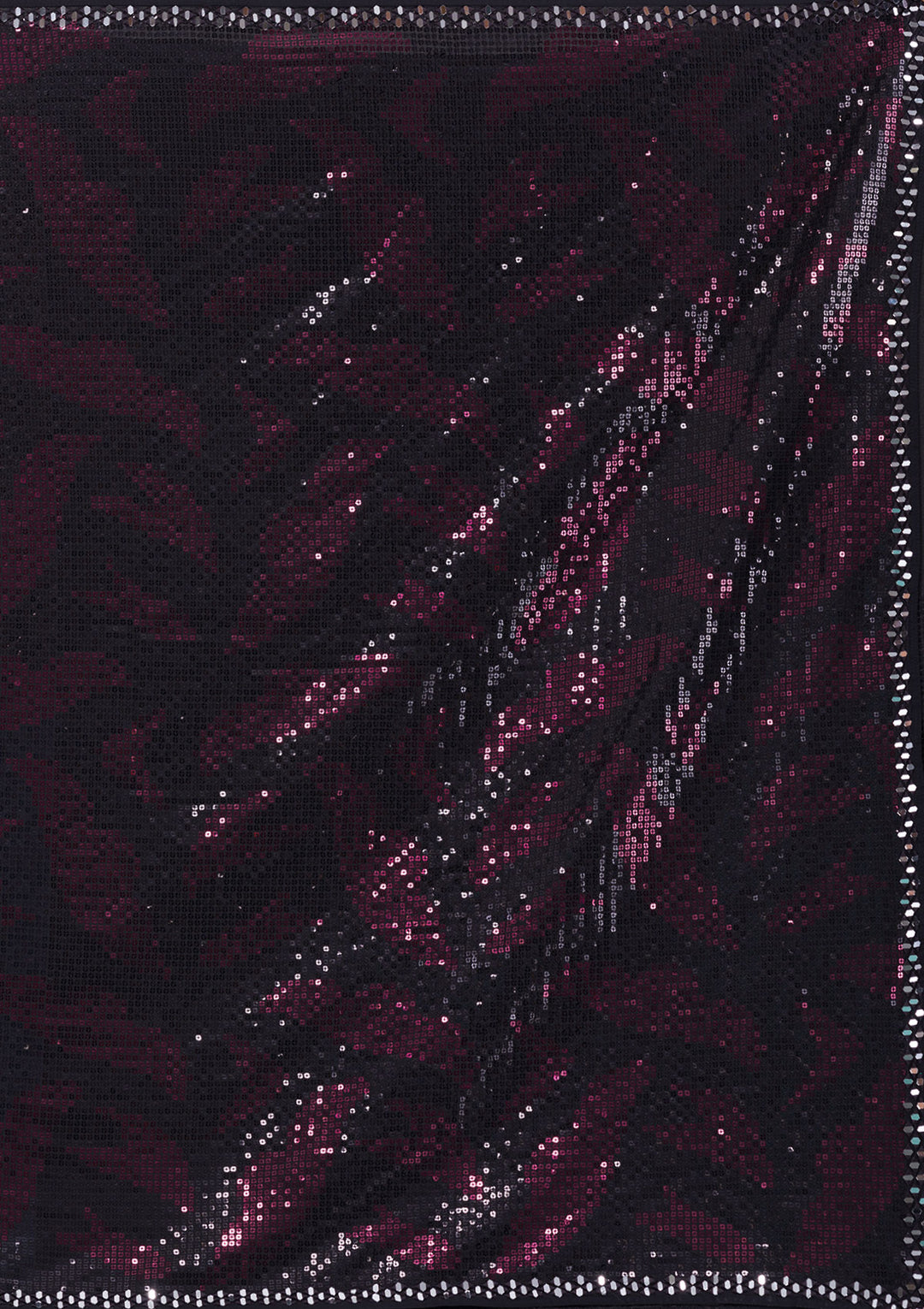 Black Sequins Georgette Saree-Koskii