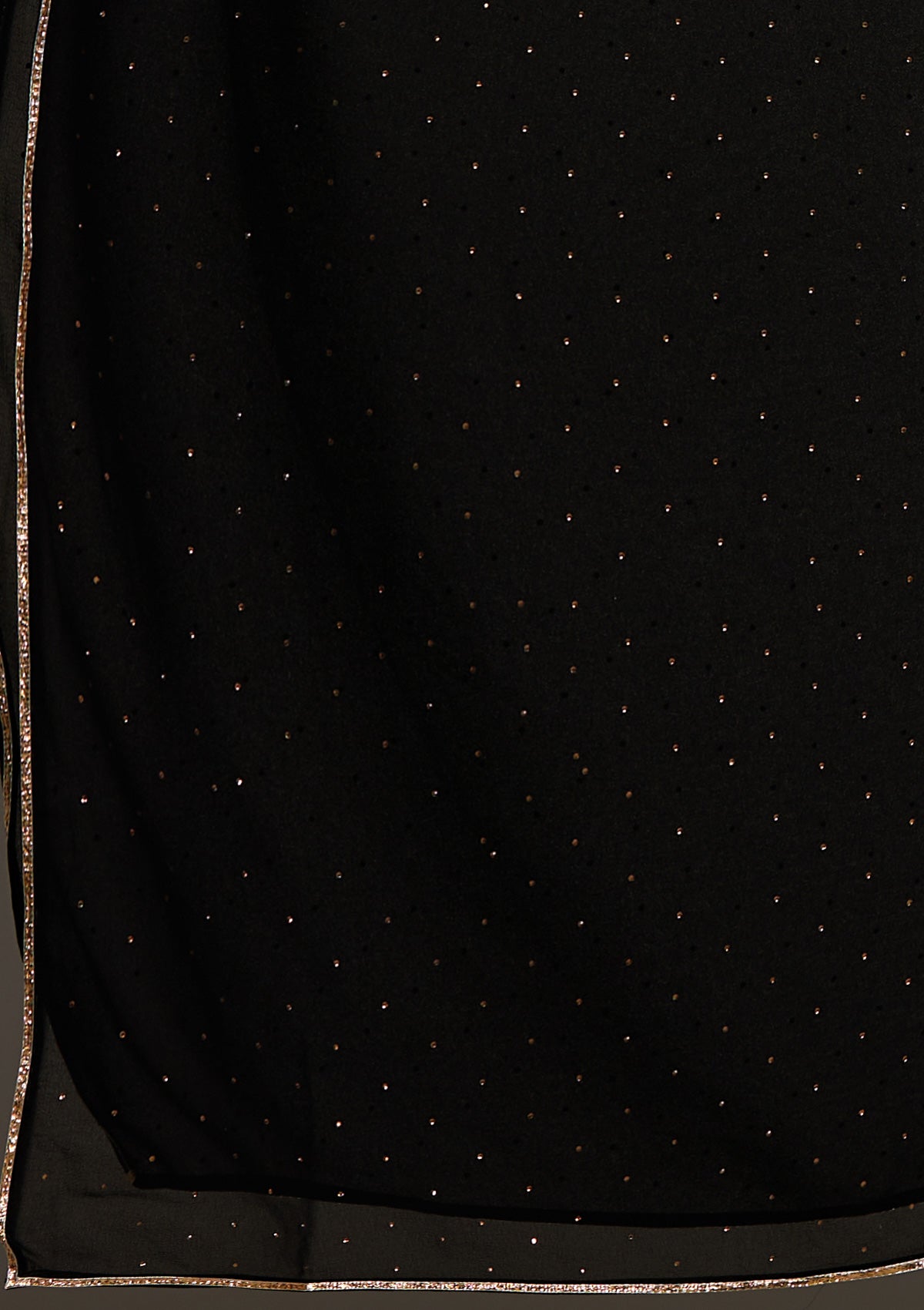 Black Threadwork Georgette Salwar Suit-Koskii