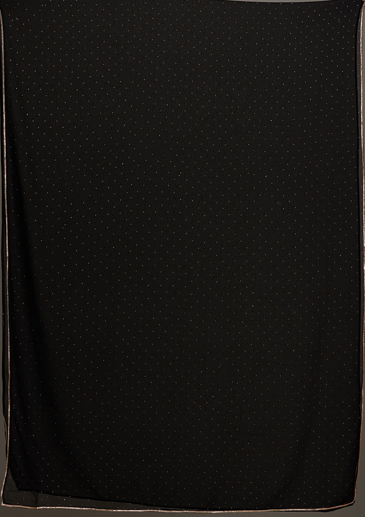 Black Threadwork Georgette Salwar Suit-Koskii