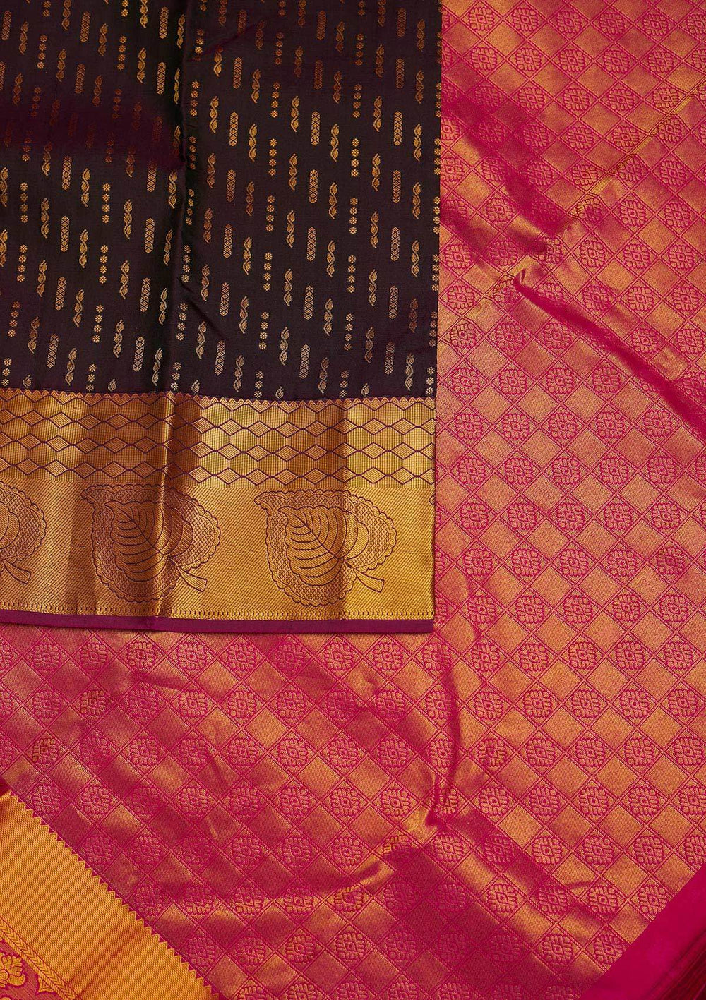 Black Zariwork Pure Silk Designer Saree - Koskii