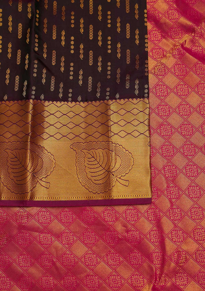 Black Zariwork Pure Silk Designer Saree - Koskii