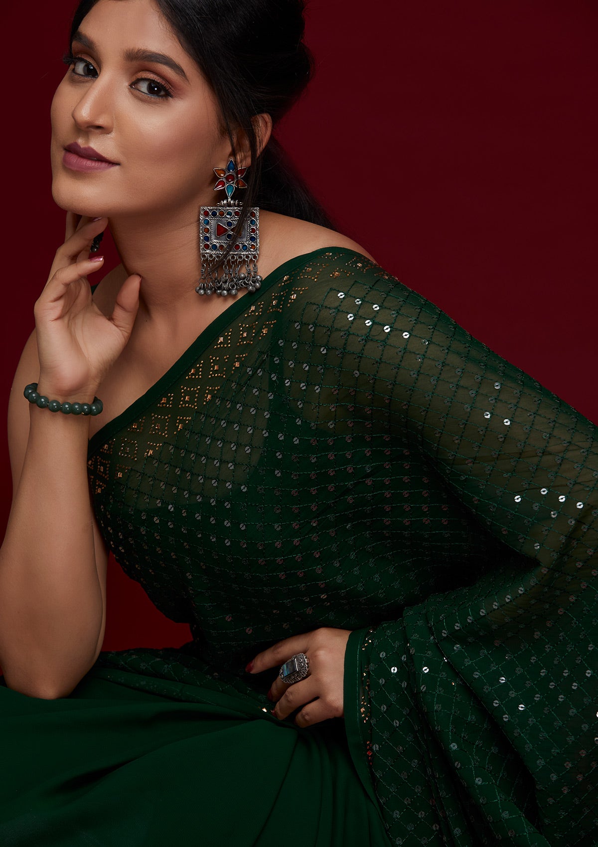 Jharna Earrings – Vamika Silver, Jaipur