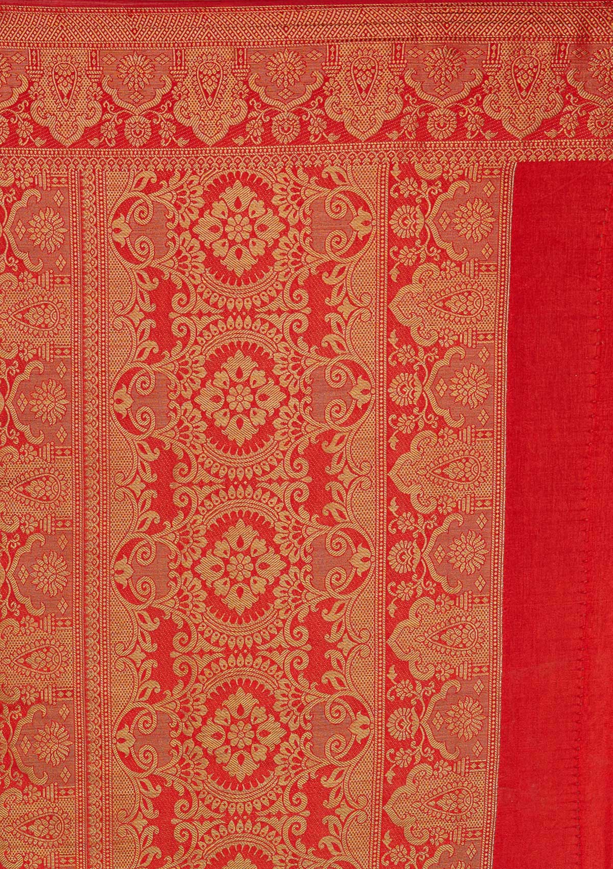 Bottle Green Zariwork Art Silk Saree-Koskii