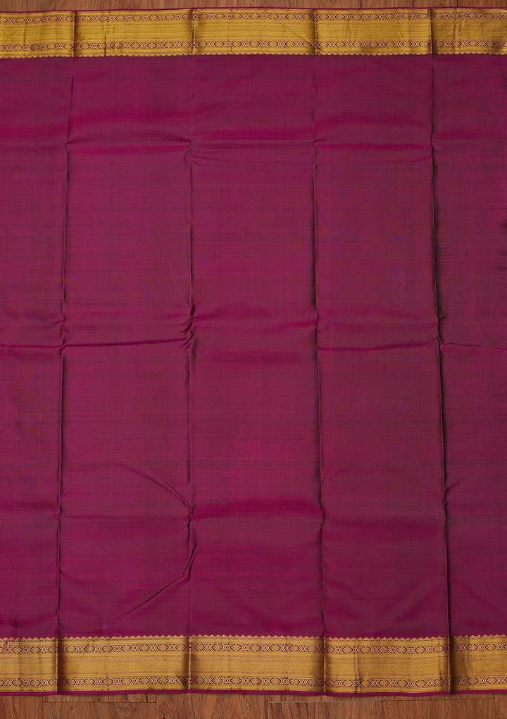Bottle Green Zariwork Pure Silk Designer Saree - koskii
