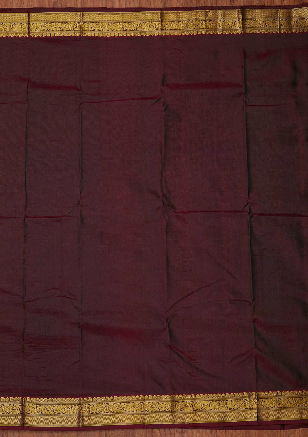 Bottle Green Zariwork Pure Silk Designer Unstitched Saree - Koskii