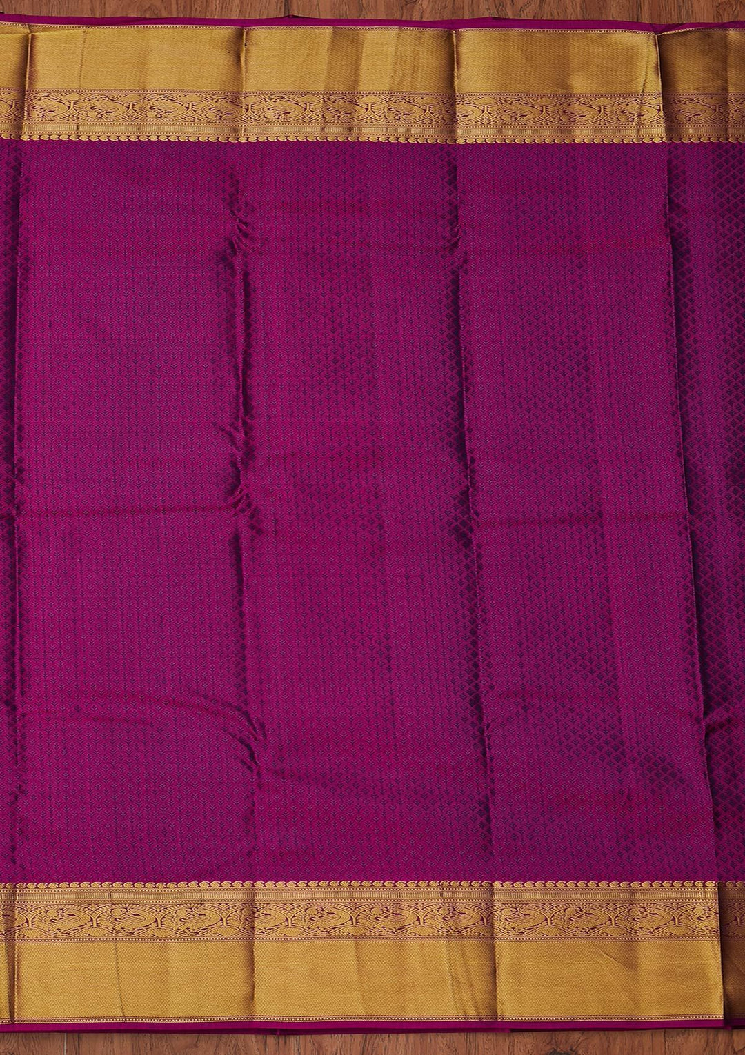 Bottle Green Zariwork Pure Silk Designer Unstitched Saree - Koskii