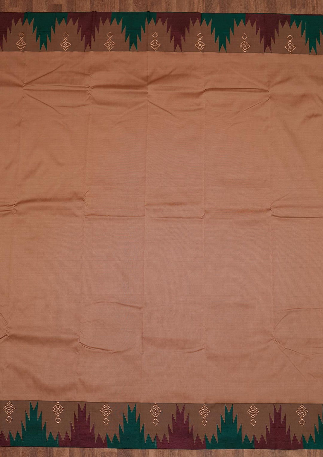 Brown Zariwork Art Silk Saree - Koskii